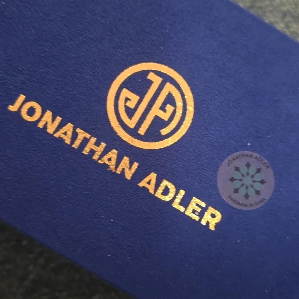 JONATHAN ADLER Eden Lacquer Box, Color Blue, Retail Price $325.00 USD
